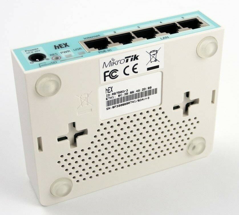 Маршрутизатор MikroTik RB750GR3 4xLAN LAN USB белый - фото №8