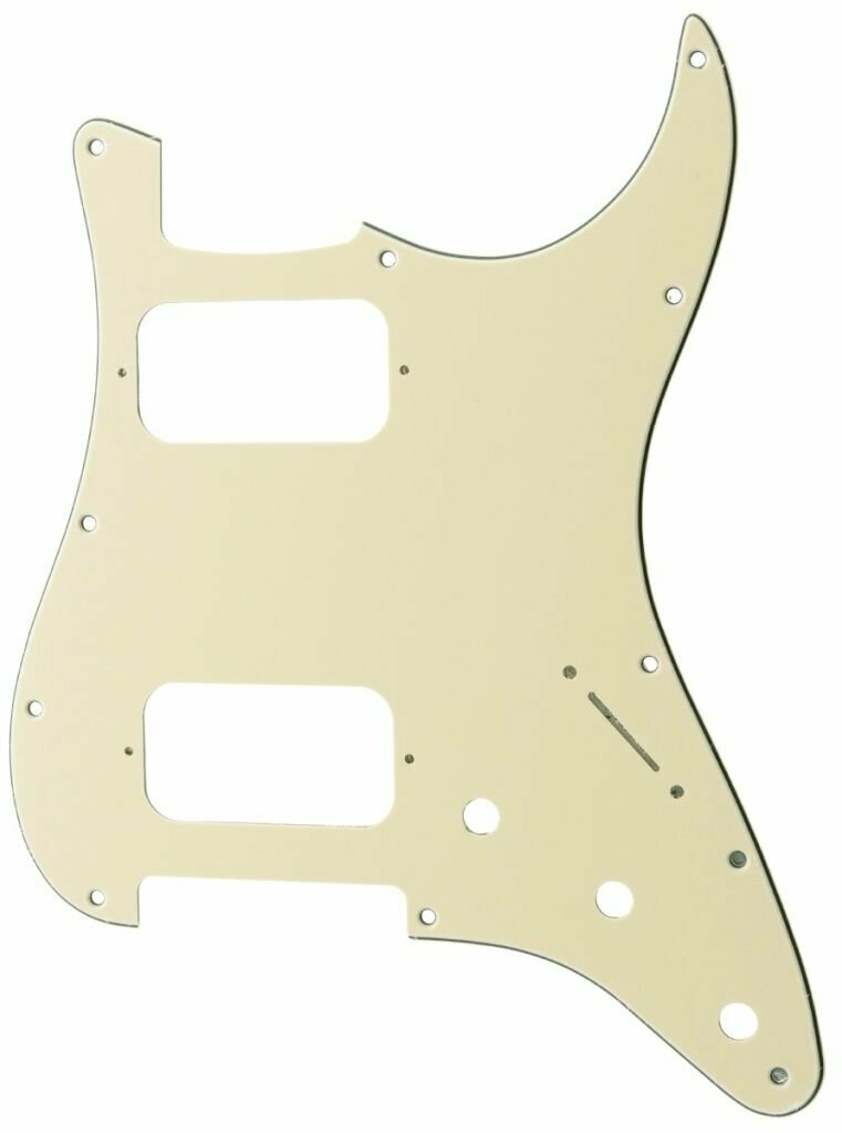 MX2248CM Защитная накладка электрогитары Fender Stratocaster HH, 3 слоя, кремовая, Musiclily