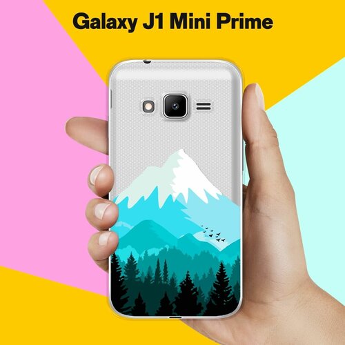 Силиконовый чехол на Samsung Galaxy J1 Mini Prime Снежная гора / для Самсунг Галакси Джей 1 Мини Прайм