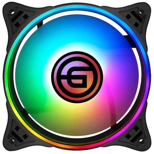 Вентилятор для корпуса Ginzzu RGB 12F6