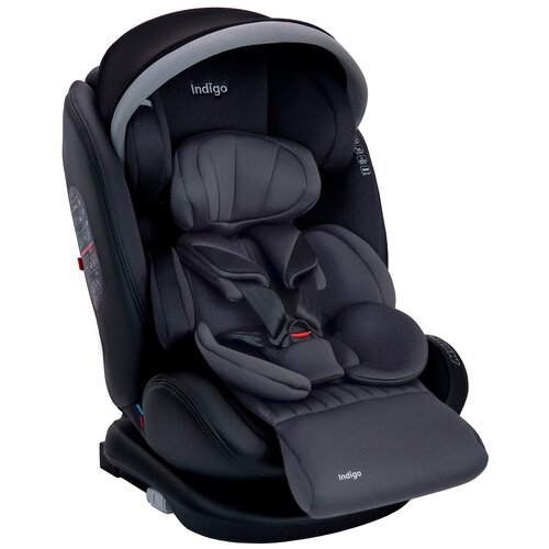 Автокресло группа 0/1/2/3 (до 36 кг) Indigo Aero Isofix ST-3, графит