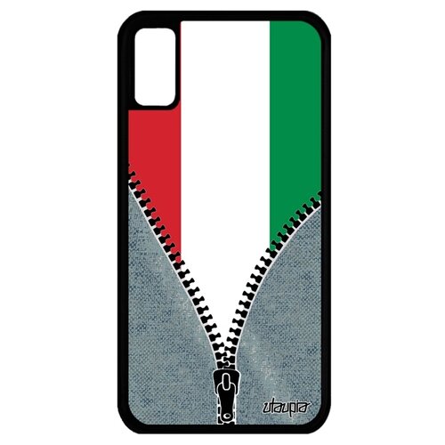 фото Чехол для смартфона apple iphone x, "флаг венгрии на молнии" патриот государственный utaupia