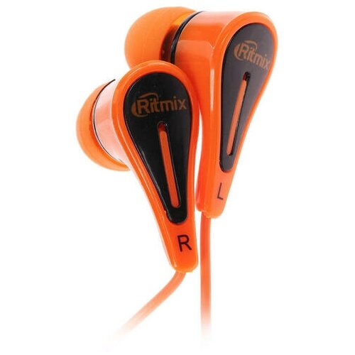 Проводные наушники RITMIX RH-012 оранжевый 15117391 784₽