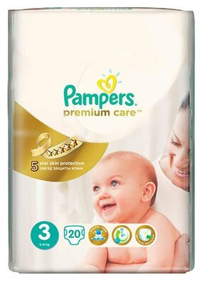 Подгузники Pampers Premium Care 5-9кг