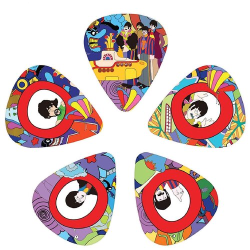 the beatles yellow submarine limited edition Planet Waves Набор медиаторов Planet Waves, Yellow Submarine, белые, тонкие, 10 шт. (1CWH2-10B7)