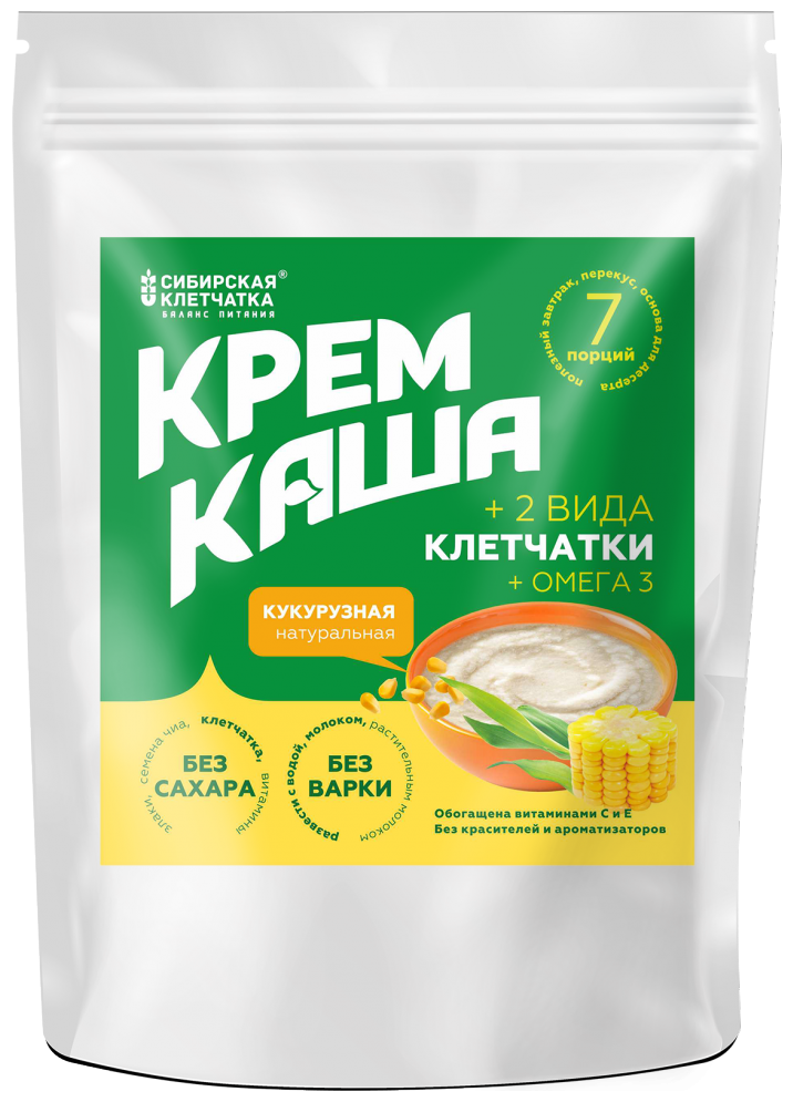 Крем каша кукурузная с клетчаткой, 30 г х 7 порций