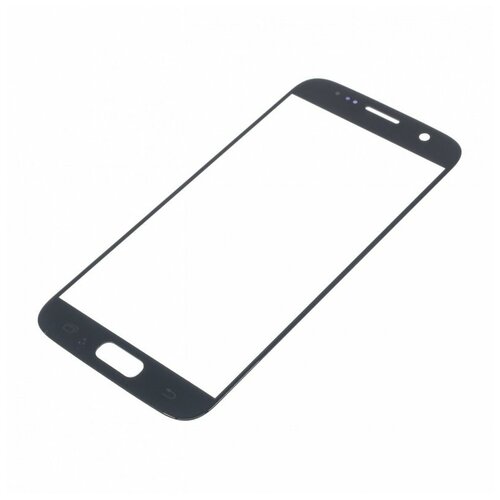 Стекло модуля для Samsung G930 Galaxy S7, черный, AA