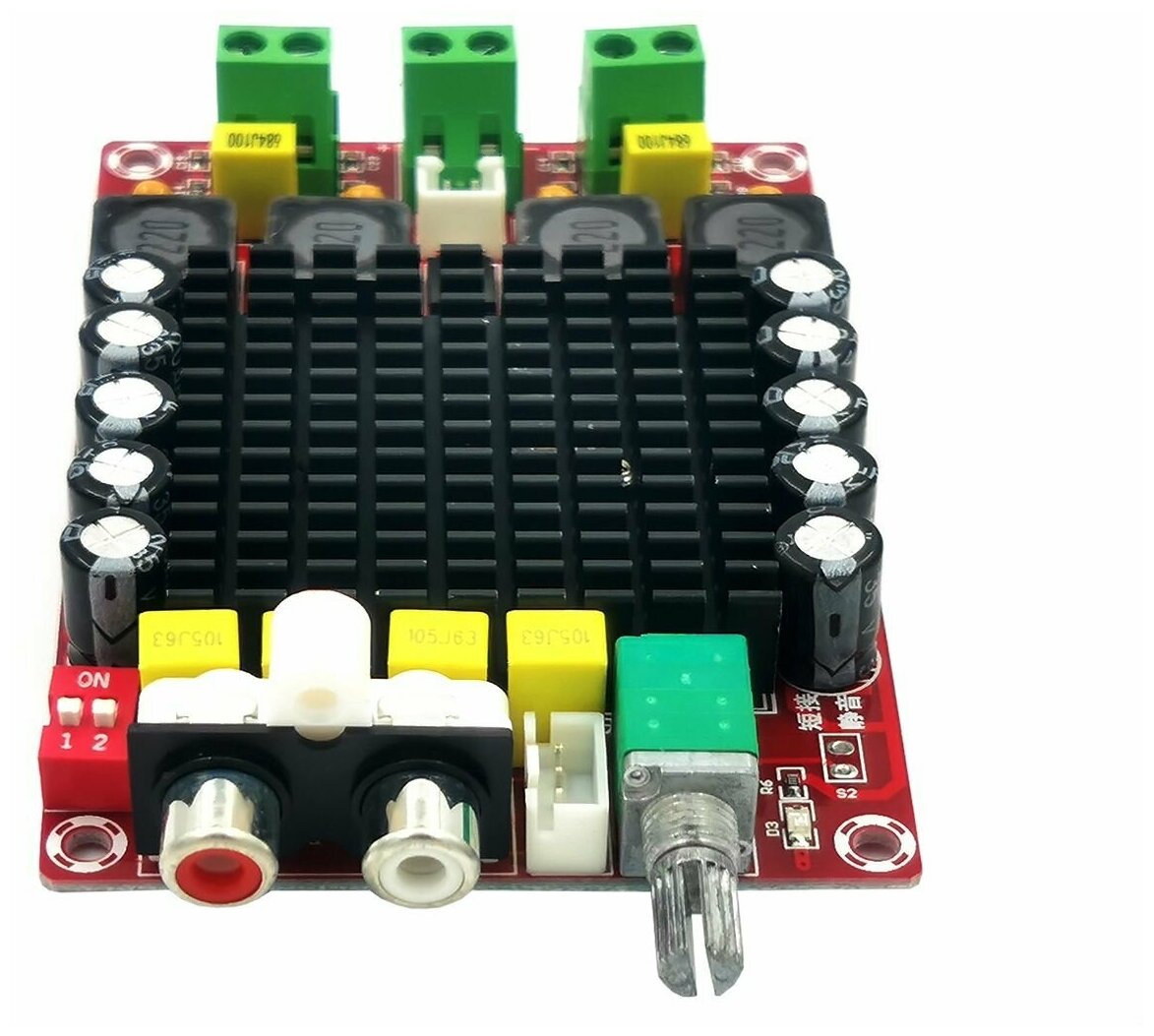 Усилитель звука класса D, 2x100 Вт, стерео, аудио, нч, 2 канальный, TDA7498, MP7498 Мастер Кит