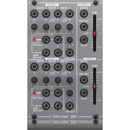 Behringer 297 DUAL PORTAMENTO/CV UTILITIES аналоговый DUAL PORTAMENTO/CV UTILITIES модуль для Eurora