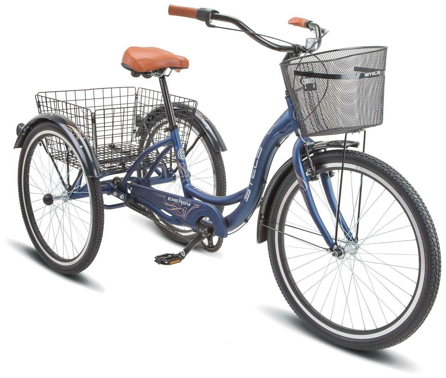 Велосипед комфортный (гороской) Energy-III 26" K010 , размер рамы/цвет; 16" Синий/золотой 2022, STELS (Стелс)