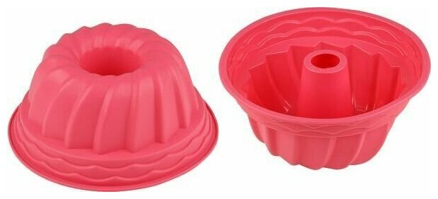 Форма для выпечки кекса силиконовая 24х10,5 см PERFECTO LINEA розовый (20-002819)
