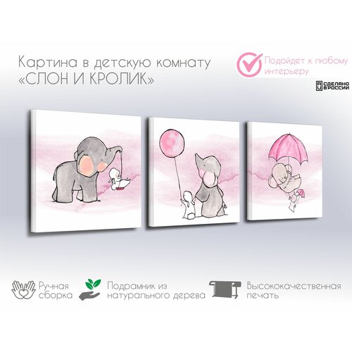 Модульная картина в детскую комнату 