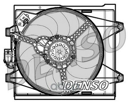 Вентилятор Радиатора Fiat 500 (07-) Denso арт. DER09048