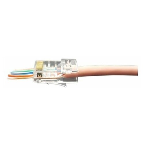 Hyperline Разъем легкой оконцовки RJ-45 (8P8C) под витую пару hyperline разъем легкой оконцовки rj 45 8p8c под витую пару 100 шт 403341