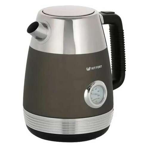 Чайник KITFORT КТ-633-1 17 л 2200 Вт закрытый нагревательный элемент термометр пластикметалл графит 507800₽