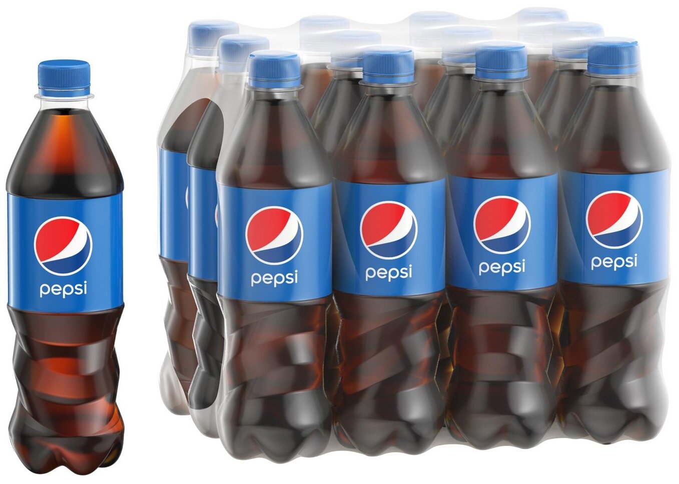 Газированный напиток Pepsi Cola, 0.5 л, 12 шт.