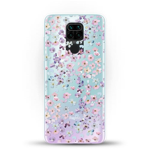 фото Силиконовый чехол цветочки на xiaomi redmi note 9 andy & paul
