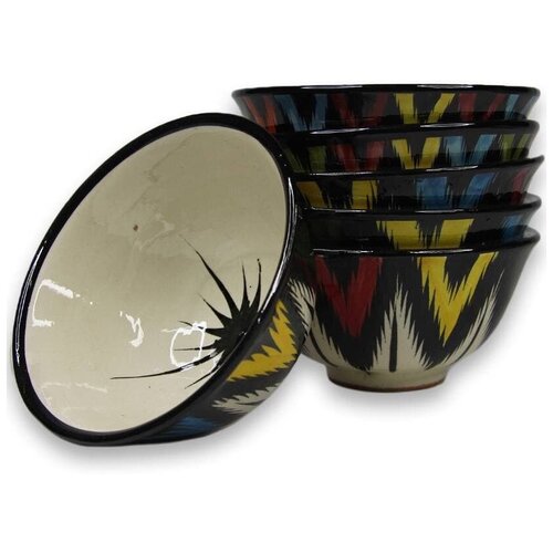 Пиала для чая Риштанская Керамика Узбекистан, 6 штук