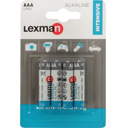 Батарейка алкалиновая Lexman AAA, 4 шт.