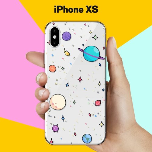 Силиконовый чехол Звезды и планеты на Apple iPhone Xs