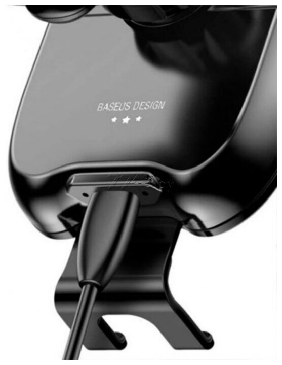 Автомобильный держатель Baseus Smart Vehicle Bracket Wireless Charger (WXZN-B01) Black - фото №14