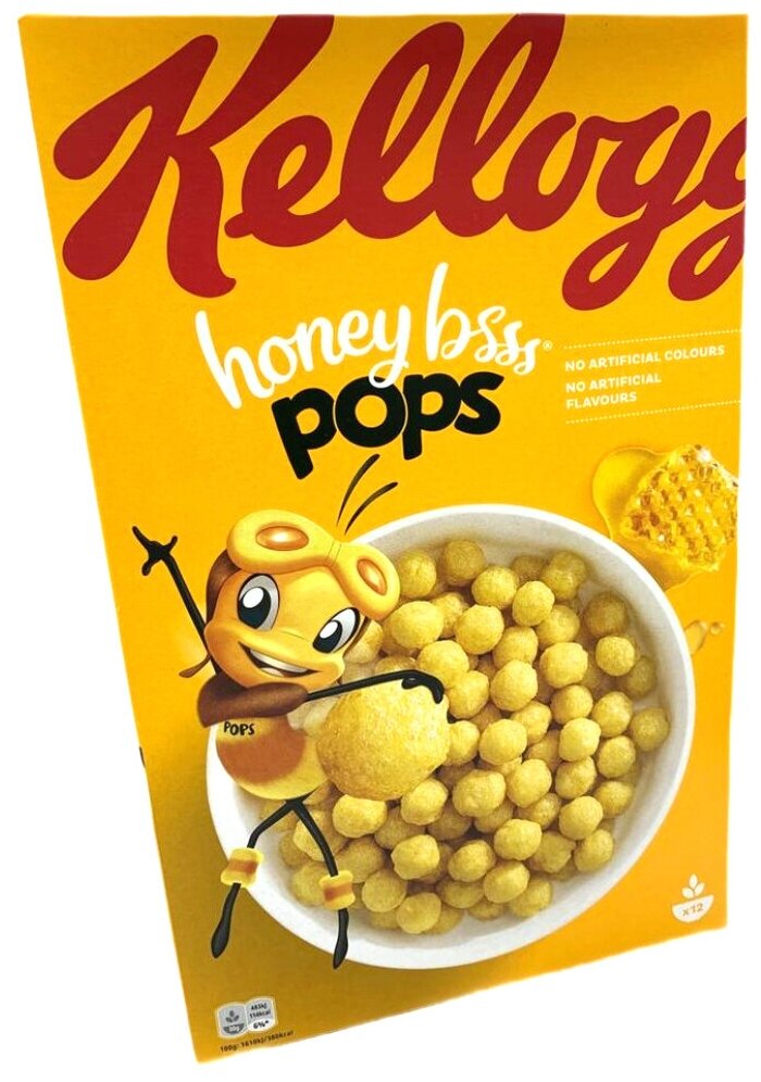 Сухой завтрак Kellogg's Honey Bsss Pops / Келлогс Медовые шарики 375гр (Германия) - фотография № 2