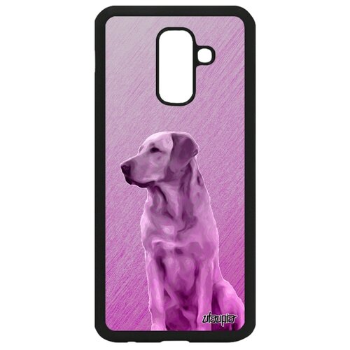 фото Чехол на смартфон galaxy a6 plus 2018, "лабрадор" собачий щенок utaupia