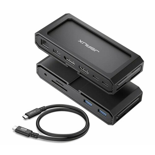 Док-станция JSAUX 11в1 100Вт 4K 120Гц HB1101 Grey