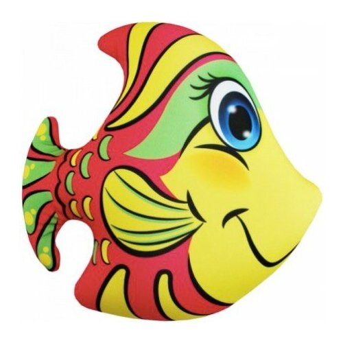 Мягкая игрушка антистресс Игрушка Рыбка розовая 33х34 см 563₽