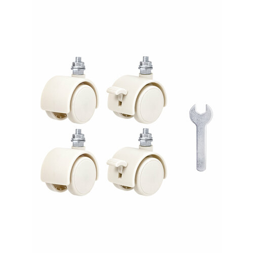 Набор мебельных колесиков со стопорами Колесики поворотные 4 шт 1318₽