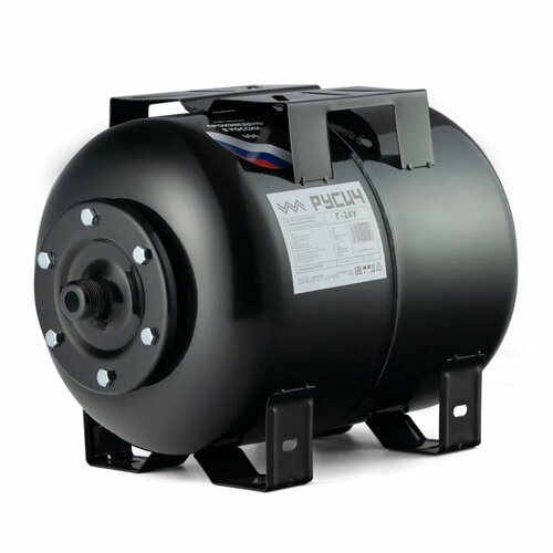 Гидроаккумулятор русич Г-24У 24 л 1 оцинк фланец мембрана EPDM универсальный монтаж черный глянцевый для водоснабжения и отопления 3190₽