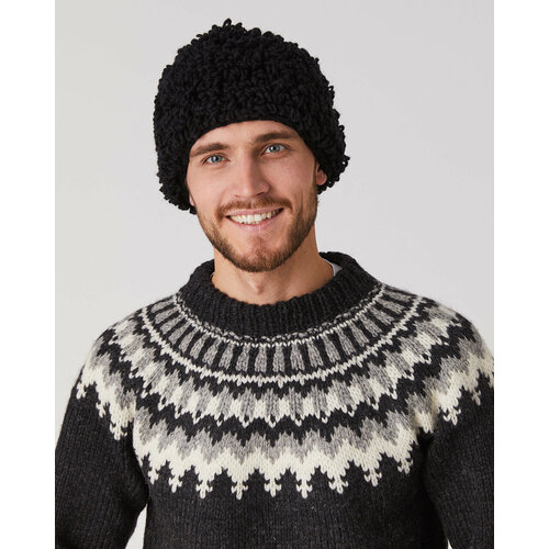 фото Шапка wool art, размер onesize, черный