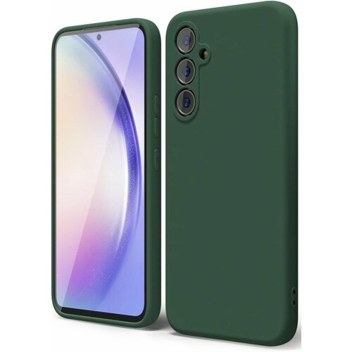 смартфон samsung galaxy s23 256gb green sm s916 ds Накладка силиконовая Silicone Cover для Samsung Galaxy S23 Plus S916 зелёная