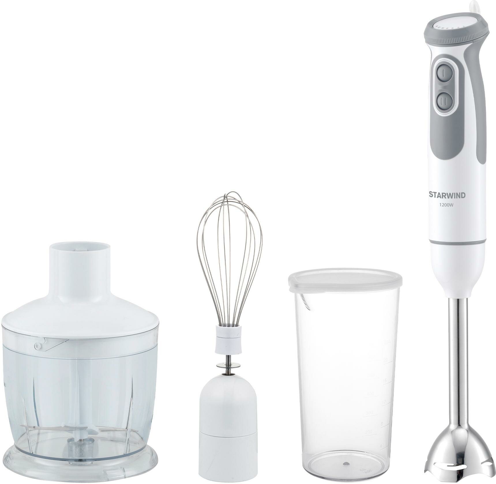 фото Блендер погружной Starwind SBP3242 1200Вт белый/серый