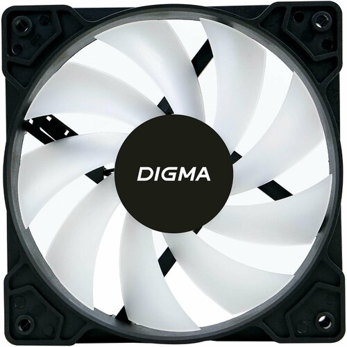 Вентилятор Digma DFAN-FRGB1, размер 120x120x25мм вентилятор digma dfan frgb2 размер 120x120x25мм