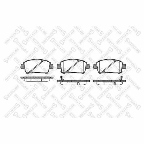 Колодки дисковые передние STELLOX 751002BSX