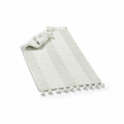 Банный коврик из турецкого длинноволокнистого хлопка Frida, 55*90 см, белый (white)
