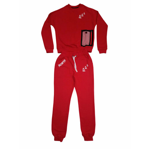 фото Костюм , размер 164, красный нет бренда