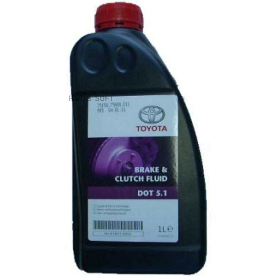 TOYOTA-LEXUS 0882380004 Тормозная жидкость Brake Fluid DOT-5.1 1л