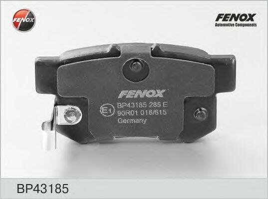 Fenox колодки тормозные дисковые suzuki swift iii, sx4 i, honda accord ii-v, civic aerodeck vii, legend i-v, prelude iii-v, shuttle, rover 600, 94-01 bp43185