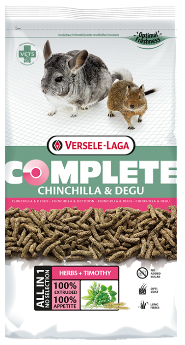 Корм для шиншилл и дегу Versele-Laga Complete Chinchilla & Degu , 1.75 кг