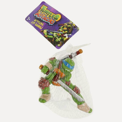 Изображение товара Игрушка для ванны Леонардо (черепашки ниндзя) в сетке капитошка 179R-PVC-R1