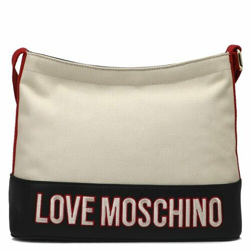 Сумка хобо LOVE MOSCHINO, бежевый сумка хобо love moschino фуксия