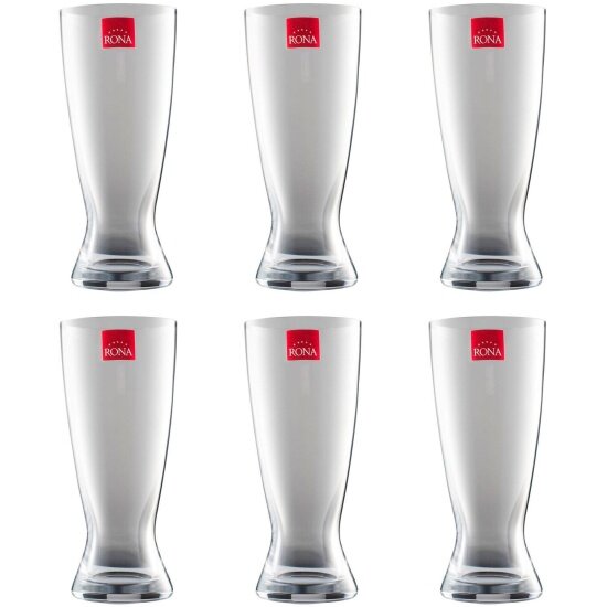 Набор стаканов для пива Rona Weizen beer 420 мл 6 шт. (900-510)