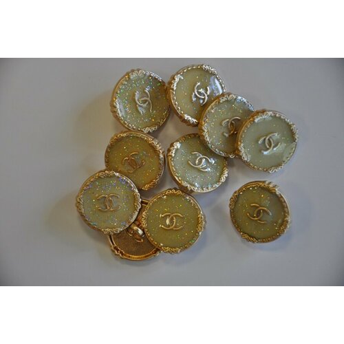 Пуговица Chanel, 20мм, 1 штука в наборе, цвет бежевый д-1236