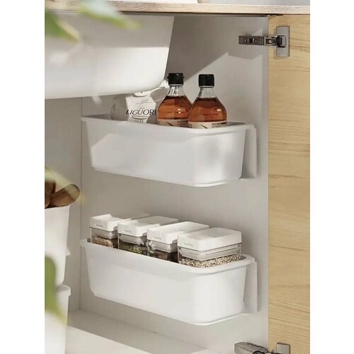 Контейнер (ящик) выдвижной под мойку, белый