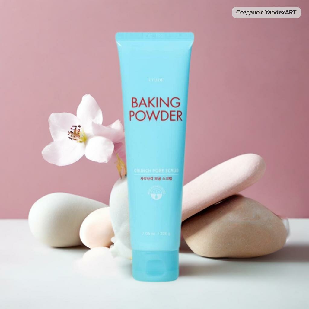 Etude скраб для лица Baking Powder Crunch Pore Scrub, 200 мл, 200 г