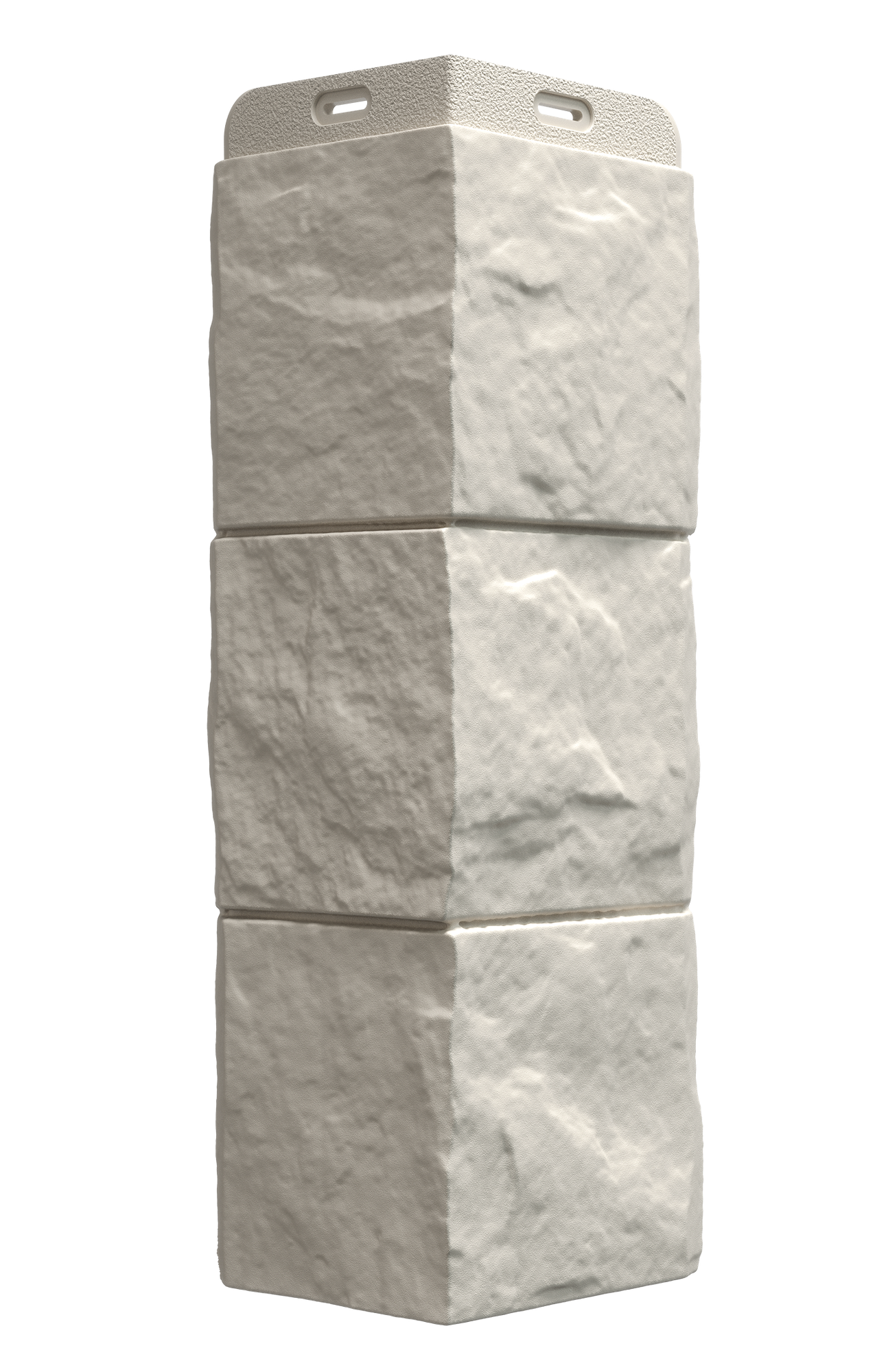 Угол наружный из ПВХ для фасадных панелей Docke FELS, (Каменная кладка), Горный хрусталь