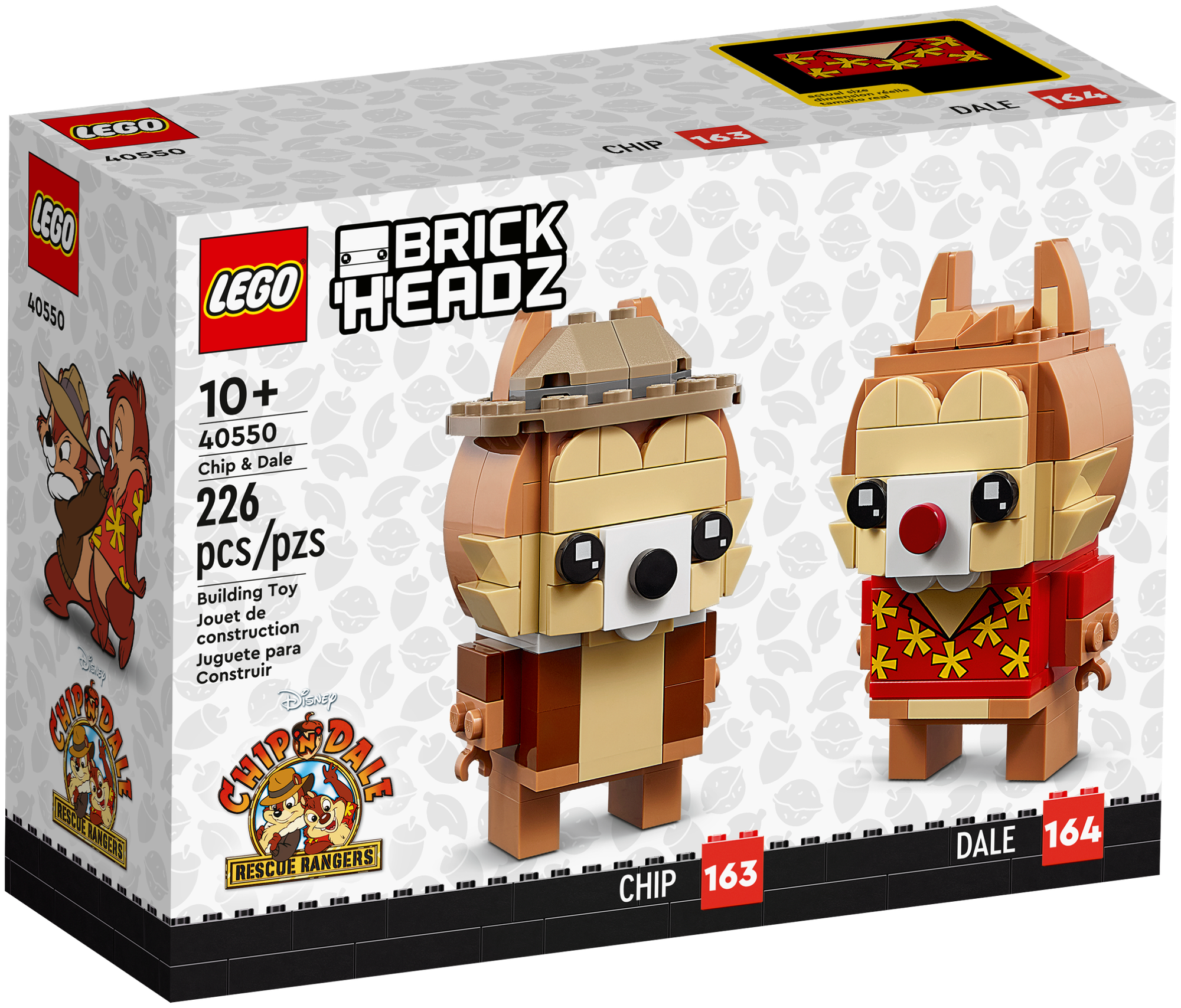 Конструктор LEGO 40550 BrickHeadz Chip & Dale "Чип и Дейл" 226 деталей