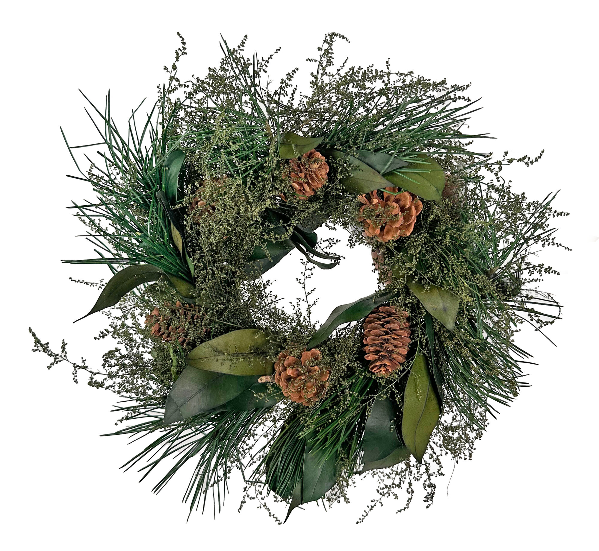 Венок с шишками 30см